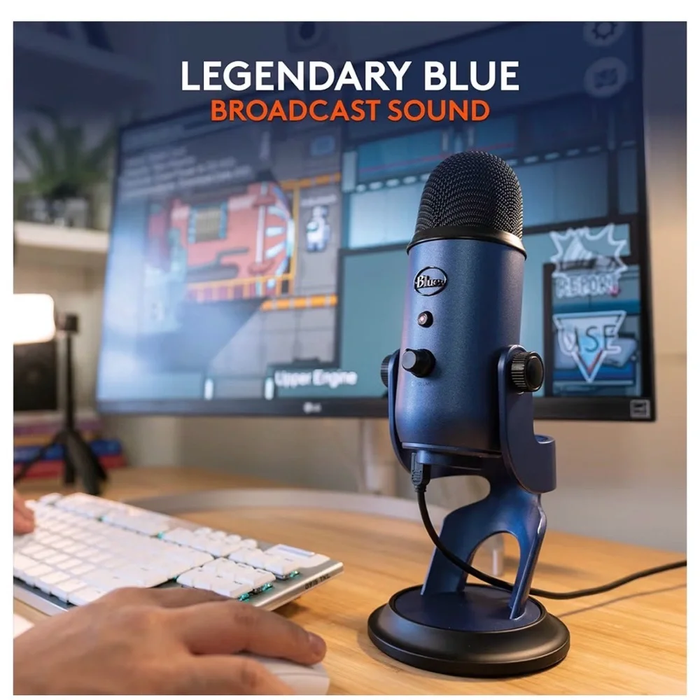 Blue Yeti Ultimate USB microphone for professional recording Midnight Blue